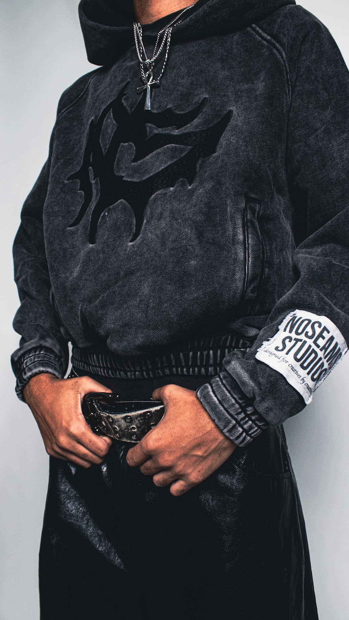 Washed Obsidian Pullover